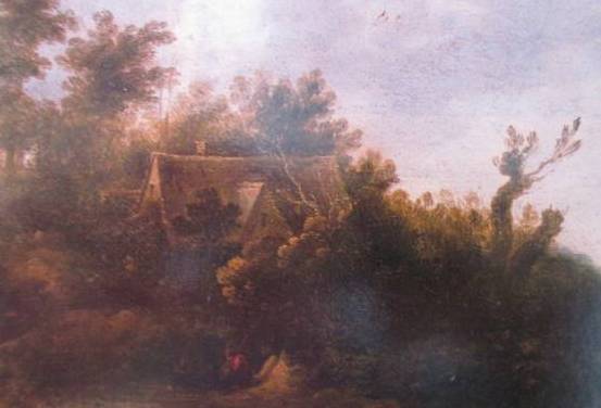 Peasant Cottage in Wooded Landscape