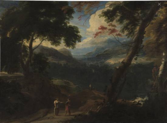 Landscape with a Red Sprig