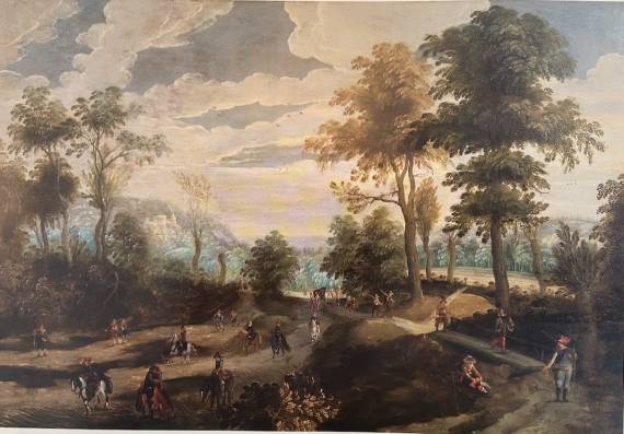 Travellers and Convoy in a Landscape
