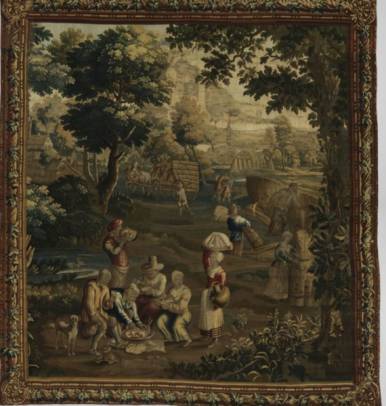 The Meal of the Harversters (from the Series of Folk Life after Teniers)