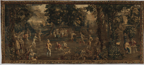 The Ball Game (from the Series of Folk Life after Teniers)