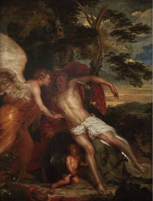 Saint Sebastian Rescued by Angels
