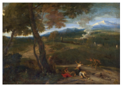 Work 1123: Arcadian Landscape with Diana and Her Followers Hunting 