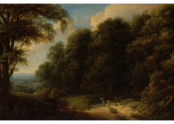 Work 1131: The Sonian Forest with Travellers on a Path