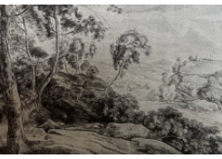Work 1189: Landscape with a View from a Wooded Slope Across the Valley