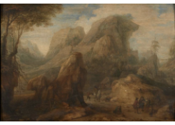 Work 1052: Rocky Landscape with Figures