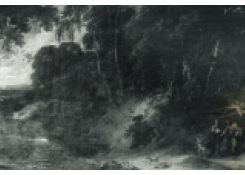 Work 5003: Landscape with the Holy Family guided by an Angel during the Flight to Egypt