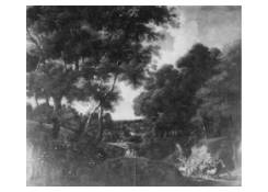 Wooded Landscape with a Salesman