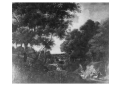 Work 5023: Wooded Landscape with a Salesman