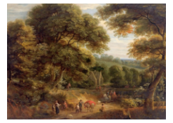 Work 5031: Wooded Landscape with a Sunny Road