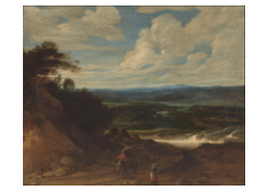 Work 5038: A Landscape with Figures and a Wagon on a Track in the Foreground