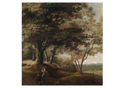 Work 5039: Wooded Landscape with Travellers