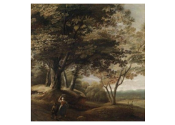 Work 5039: Wooded Landscape with Travellers
