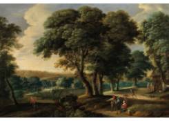 Work 5041: Tree Landscape with Figures