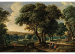 Work 5041: Tree Landscape with Figures