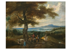Work 5045: Wooded Landscape with Horseriders and Peasants