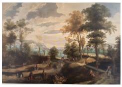 paintings CB:5090 Travellers and Convoy in a Landscape