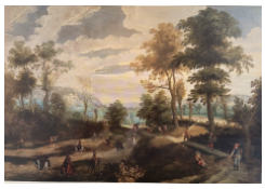 paintings CB:5090 Travellers and Convoy in a Landscape