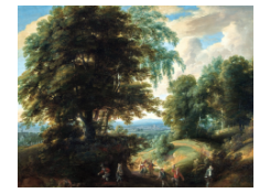 Work 5130: Southern Landscape with Dancing Figures on a Hollow Road