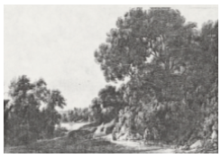 Work 5134: Walkers in a River Lanscape