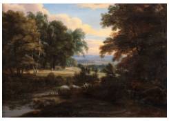 Work 5164: Wooded Landscape with a River
