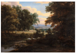 Work 5164: Wooded Landscape with a River