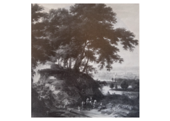 Work 5221: A Glade with Horsemen and Travellers