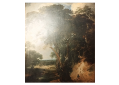 Work 707: A Large Tree near a Wooded Escarpment