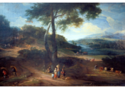 Work 755: Landscape with Jacob Pilgrims and Peasants