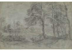 CB 839: Hilly Landscape with Cluster of Trees Work 839: Hilly Landscape with Cluster of Trees