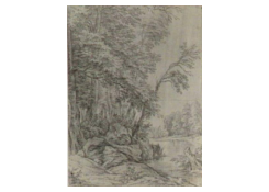 Work 924: River Landscape with Trees