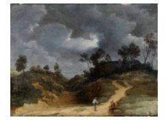 Work 929: Sunken Road in Dunes in Stormy Weather